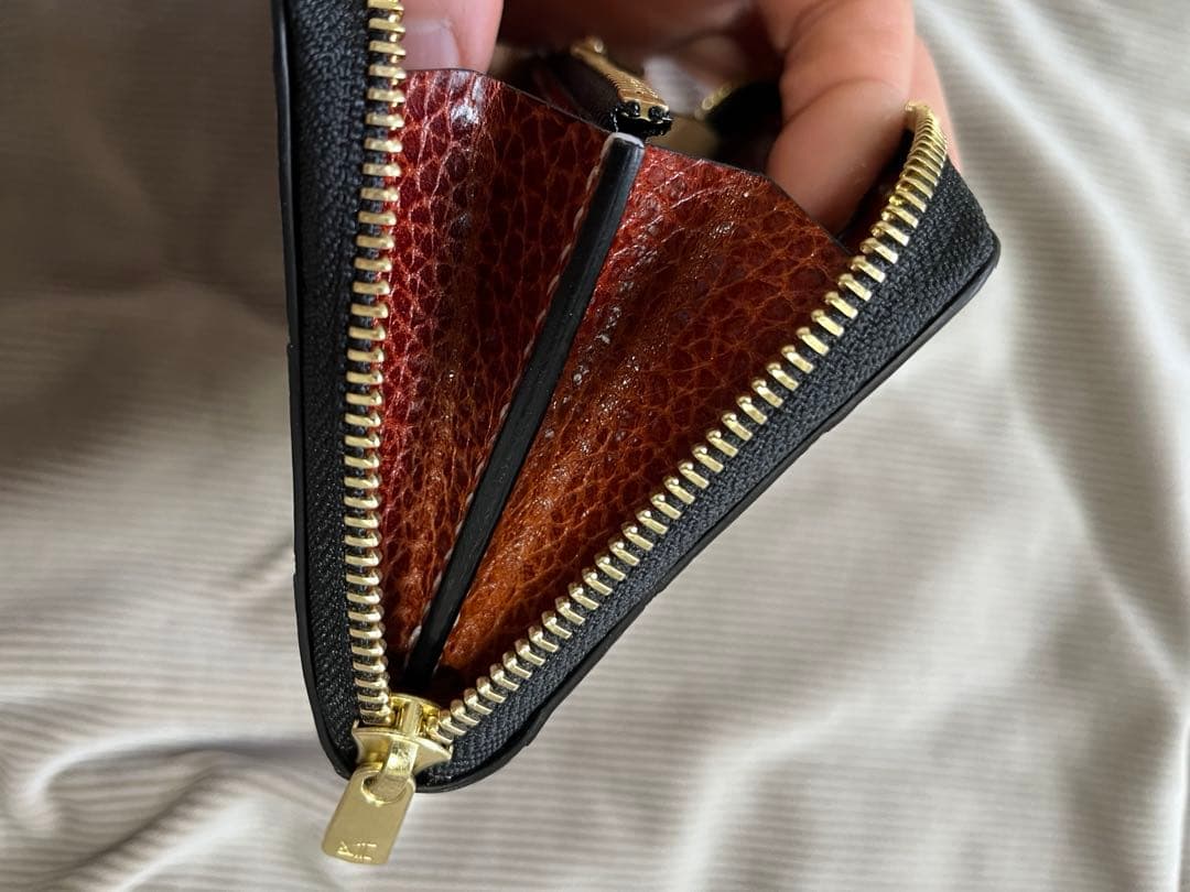 激安激珍！　クロコダイル　ポロサス ヒマラヤ　コンパクトファスナー財布　手縫い