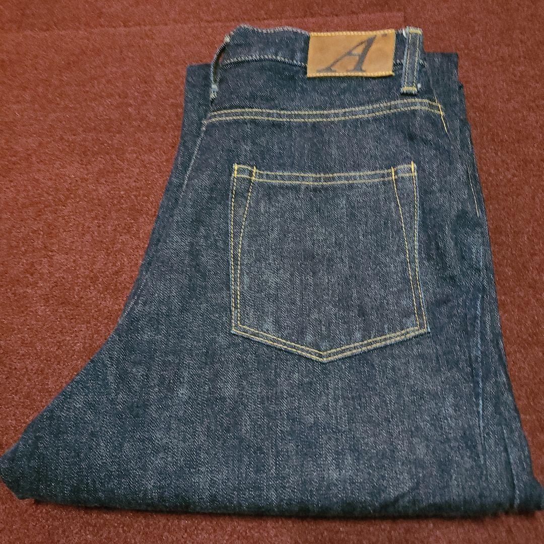 濃紺美品アナトミカジッパーフライセルビッジ隠しリベットw27