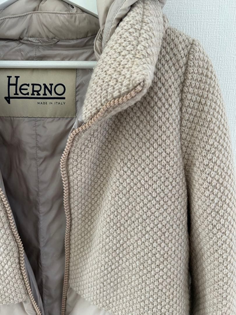 herno ダウン　異素材