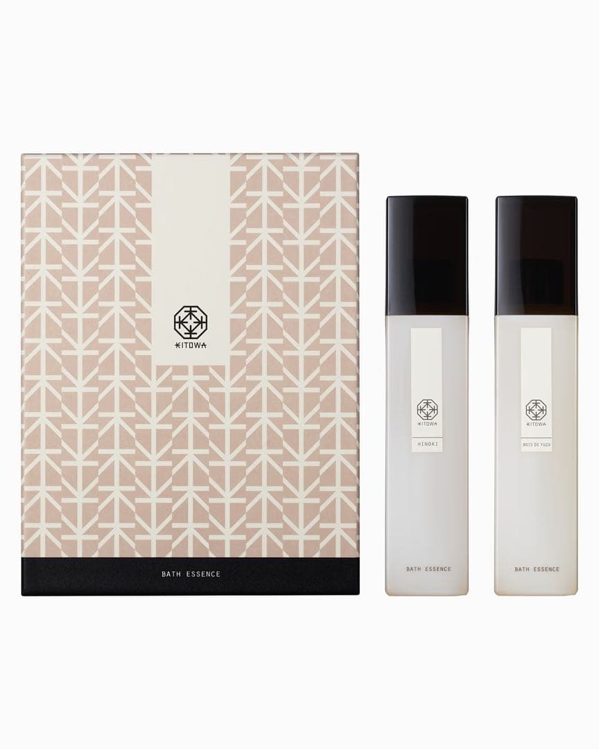 新品KITOWA バスエッセンス 2本セット ギフトボックス【リボン付き未開封】