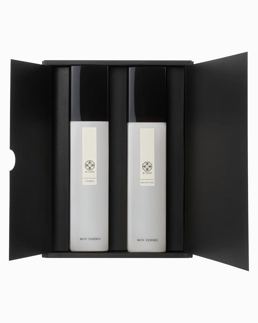 新品KITOWA バスエッセンス 2本セット ギフトボックス【リボン付き未開封】