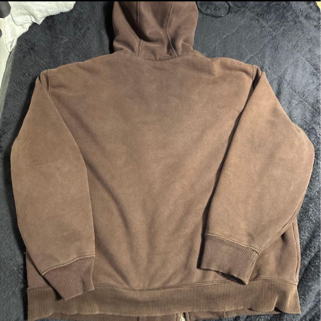 Carhartt ブラウン フリースパーカー Lサイズ