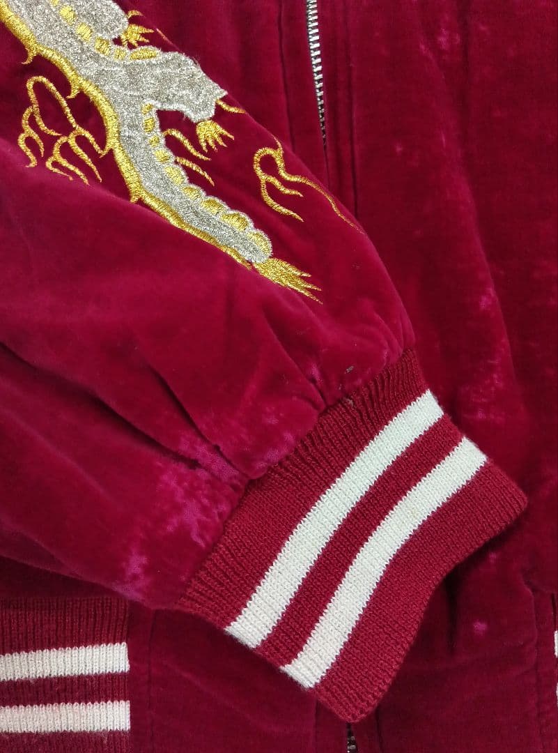 London　F.B.横須賀 　ベロア　スカジャン