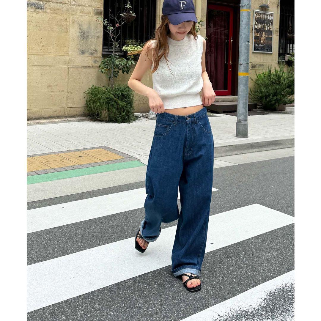 キャナルジーン choice_cnl チョイス テーパードデニムパンツ