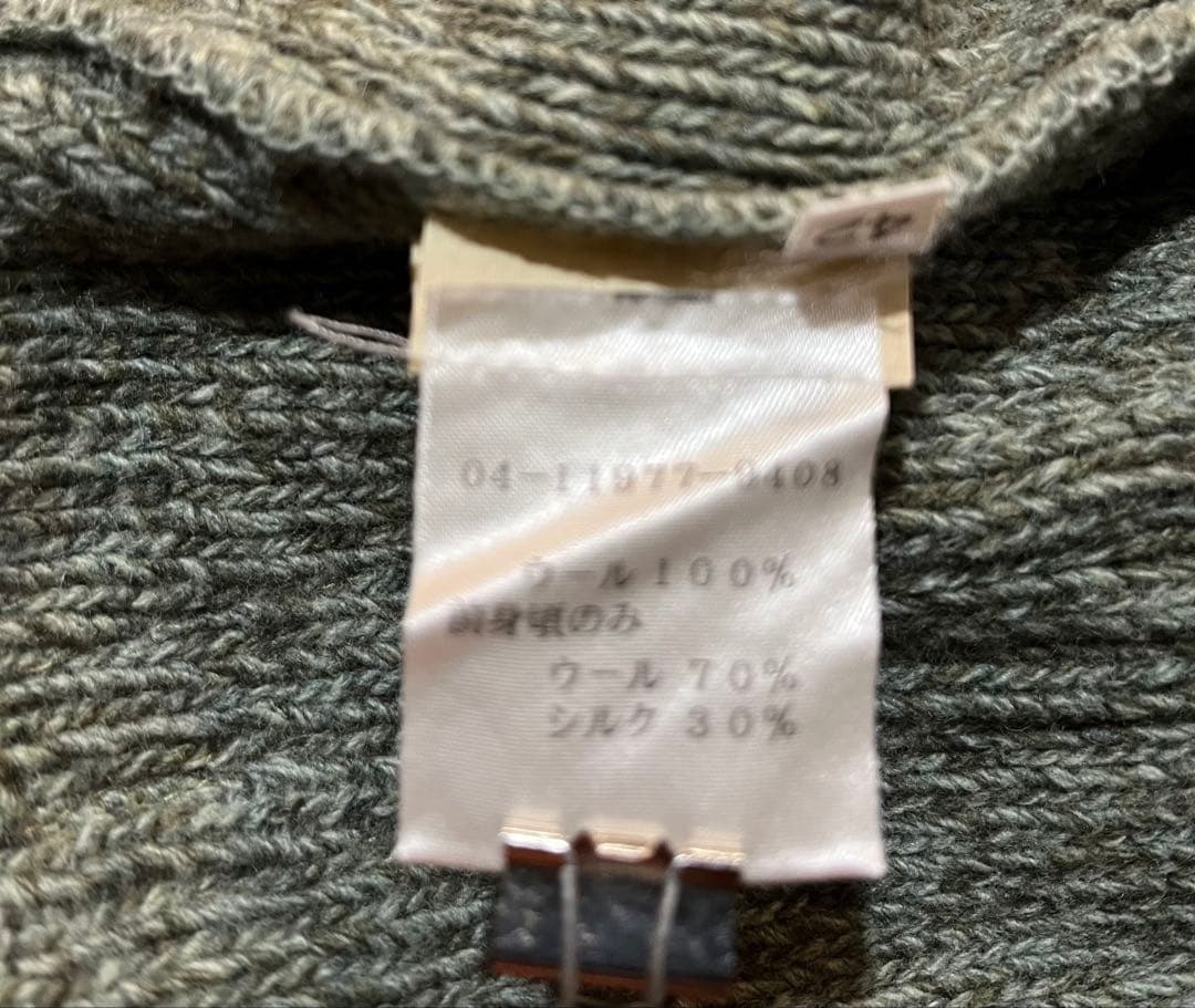 ETRO エトロ　シルクプリント切り替え デザインニット カーディガン