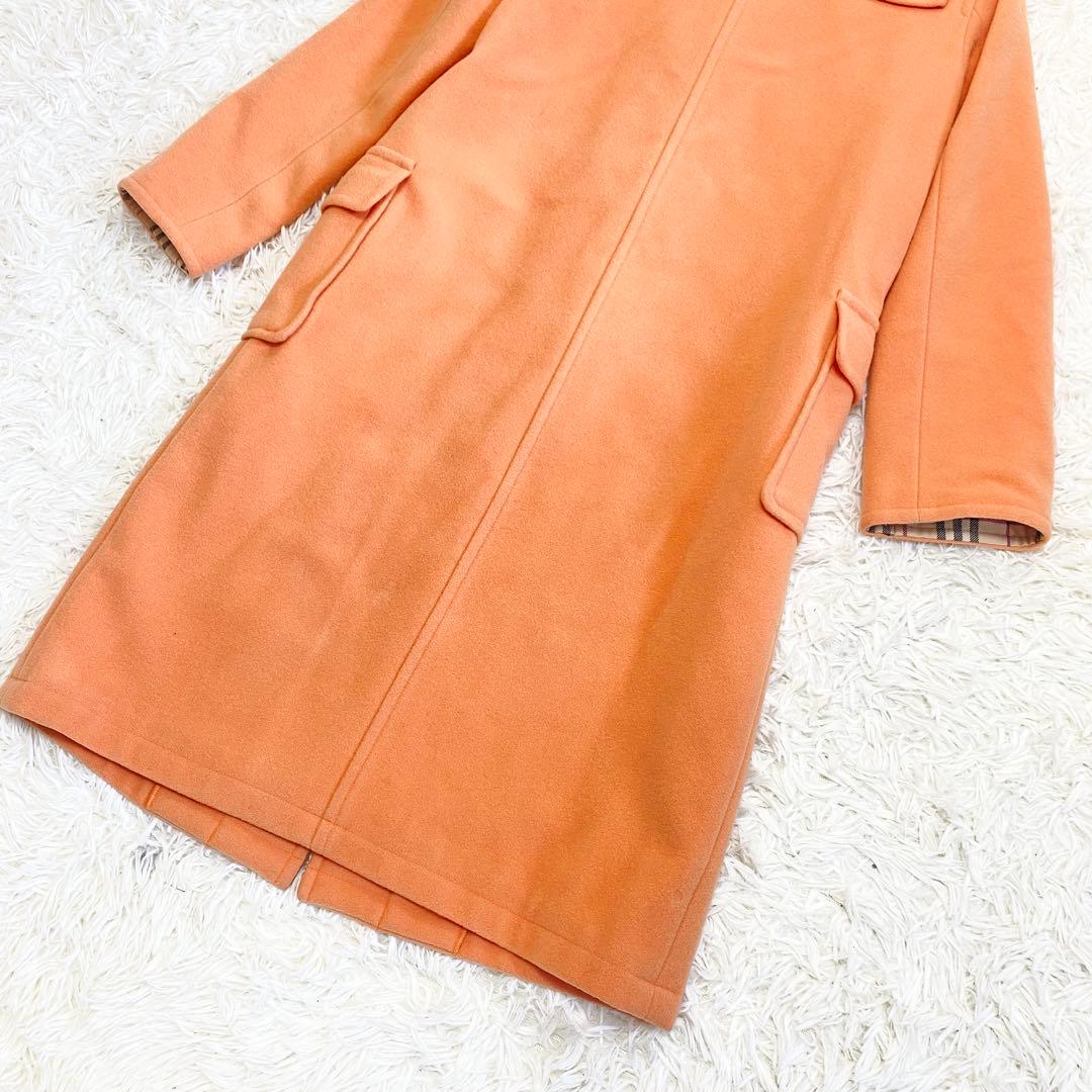 【極美品・希少カラー】バーバリーロンドン ダッフルコート ロング丈 ノバチェック