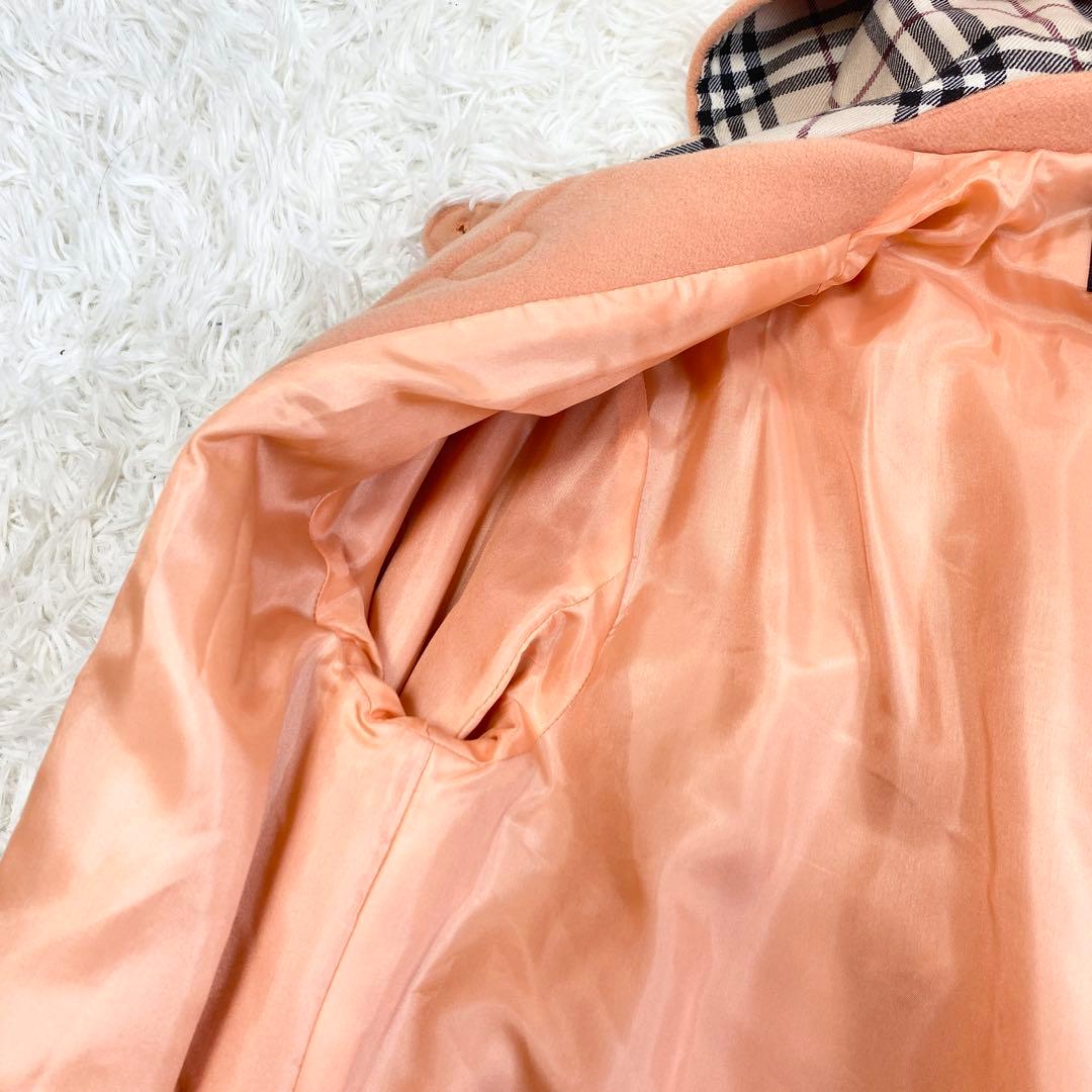 【極美品・希少カラー】バーバリーロンドン ダッフルコート ロング丈 ノバチェック