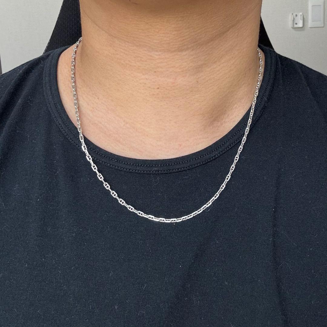 【イタリア製 50㎝】アンカーチェーン ネックレス silver925