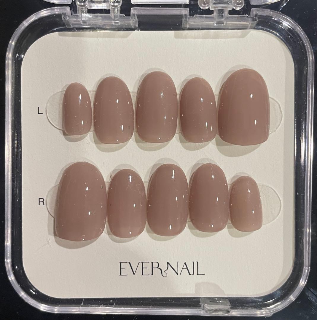 【ゆり】EVER NAIL ベージュ ネイルチップ 10個セット