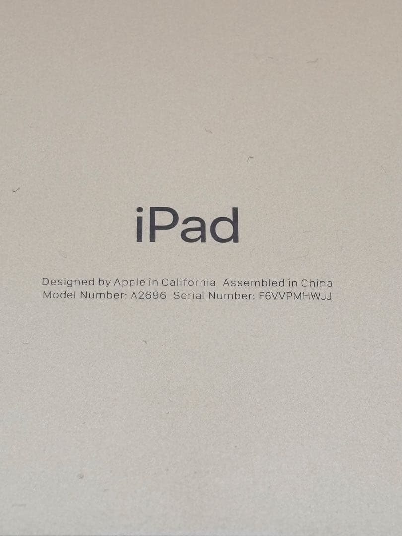 iPad (第10世代) イエロー 10.9インチ 本体