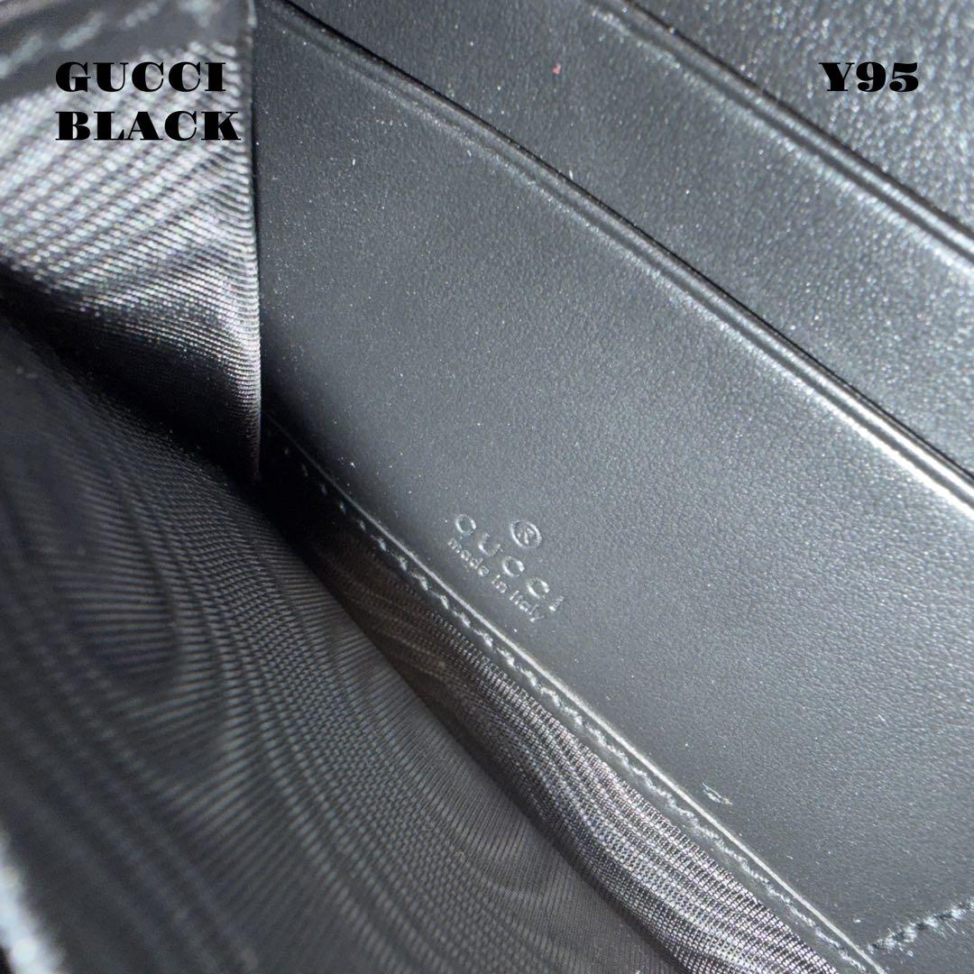 ★限定出品★ GUCCI グッチ ラウンド ジップ ウォレット 長財布 ブラック