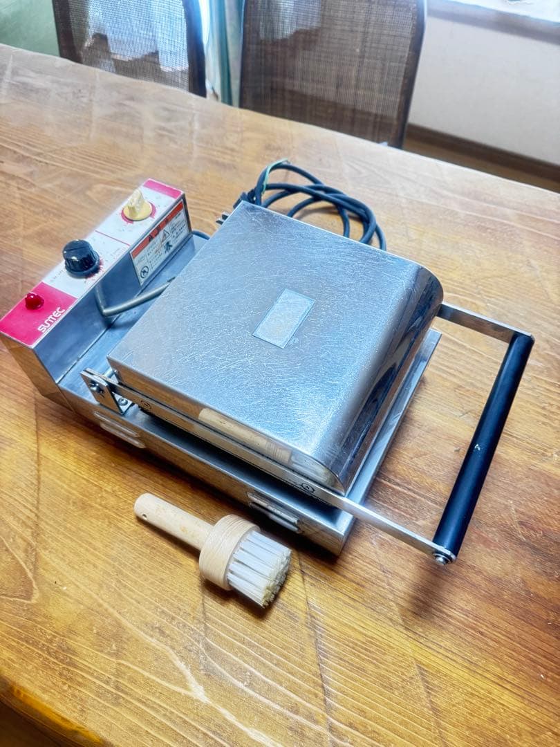 サンテック　ベルギーワッフルメーカー丸型 業務用