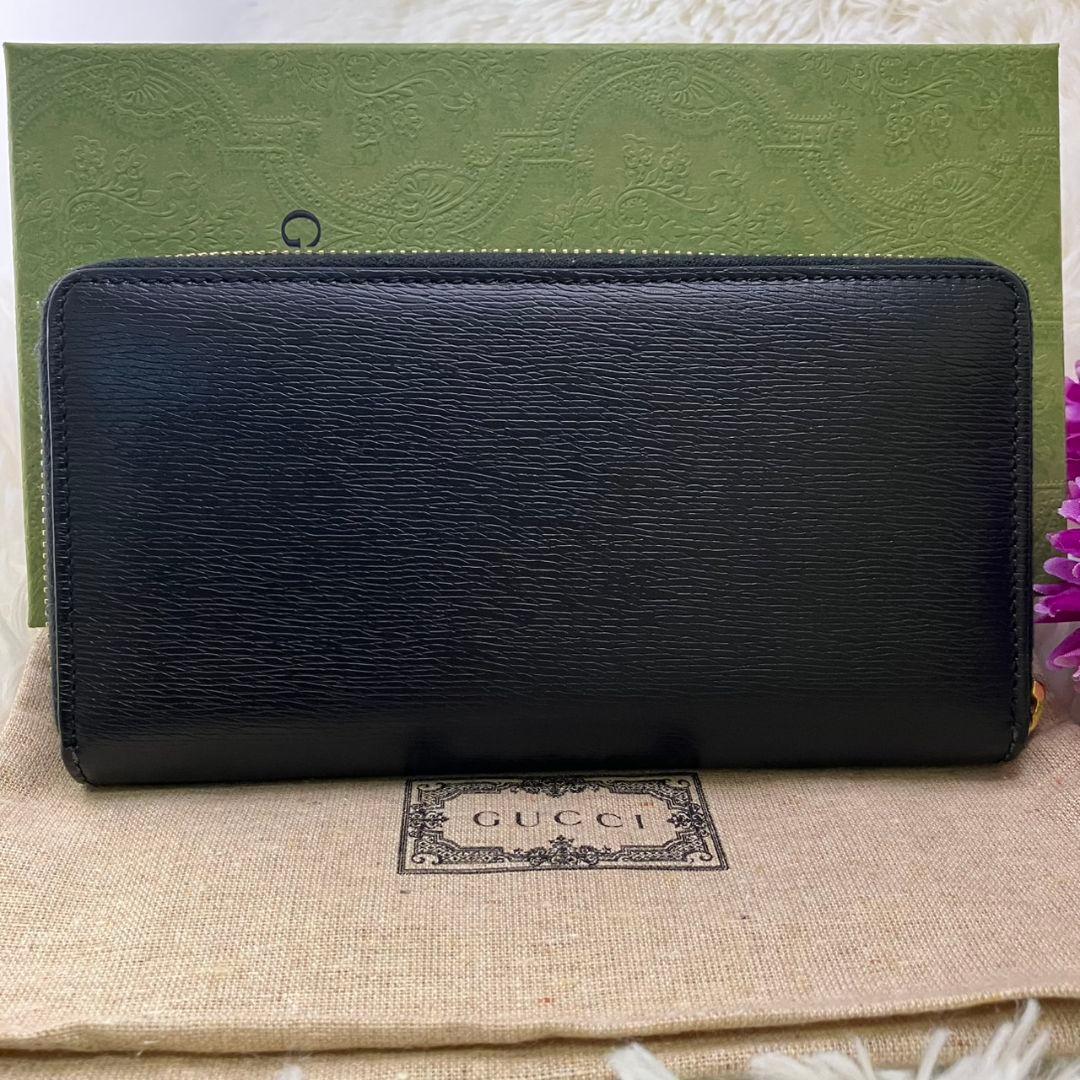 【ニコイチ様】現行　GUCCI スクリプト　ジップアラウンドウォレット