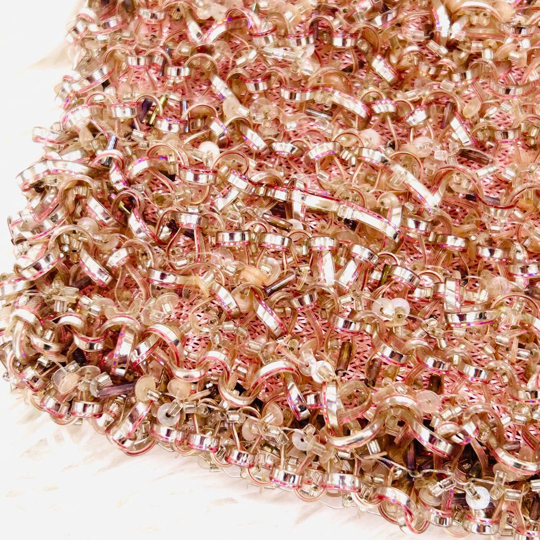 ANTEPRIMA ワイヤーグリッター　ハンドバッグ　裏地付　ピンク