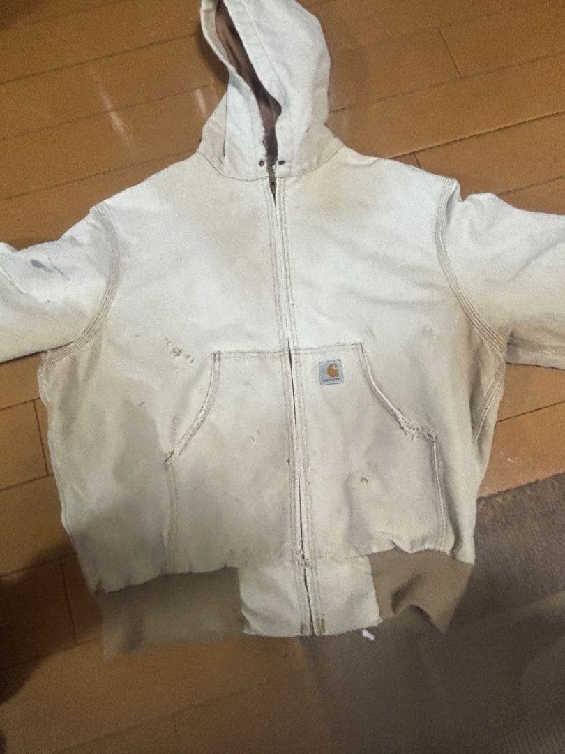 レ*ー様 Carhartt フード付きジャケット ホワイト