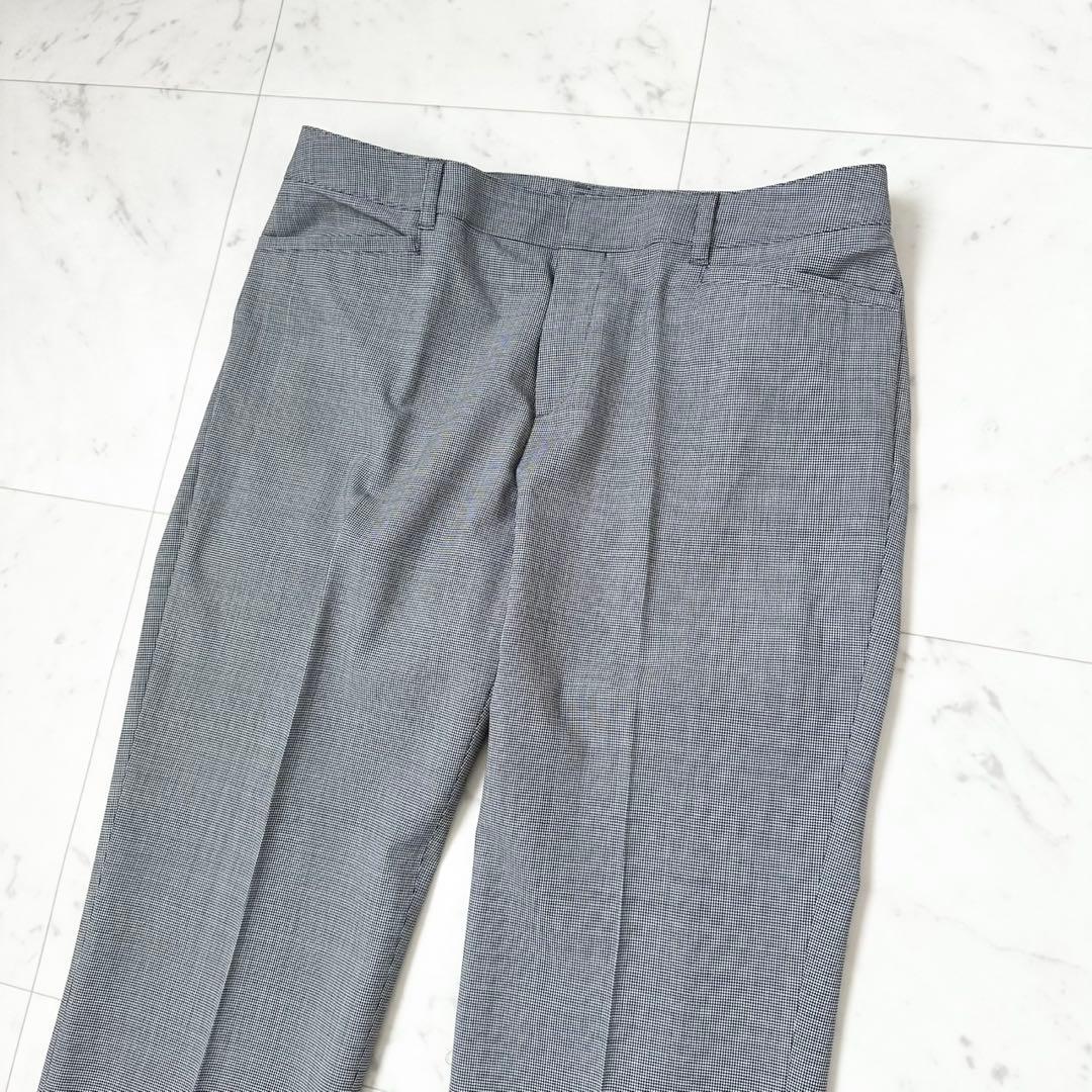 極美品✨NEW YOKER ニューヨーカー　パンツスーツ　スーツ　千鳥柄　L