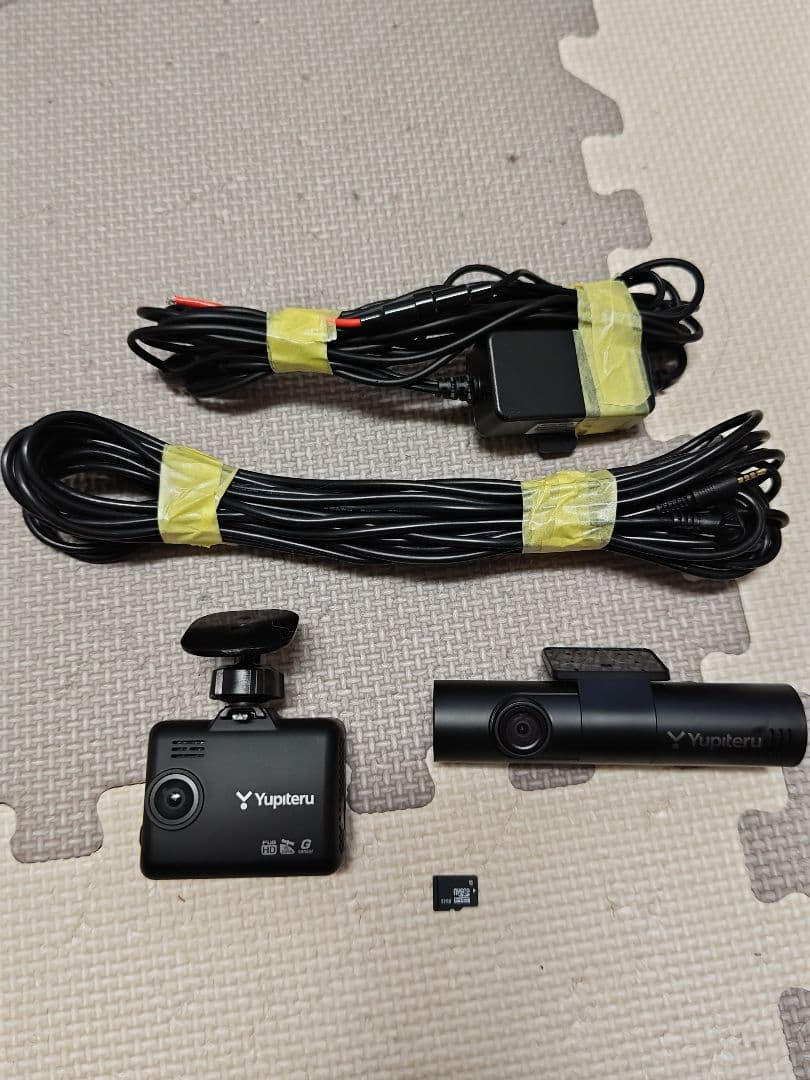 Yupiteru Y-3000ドライブレコーダー３カメラ配線付き