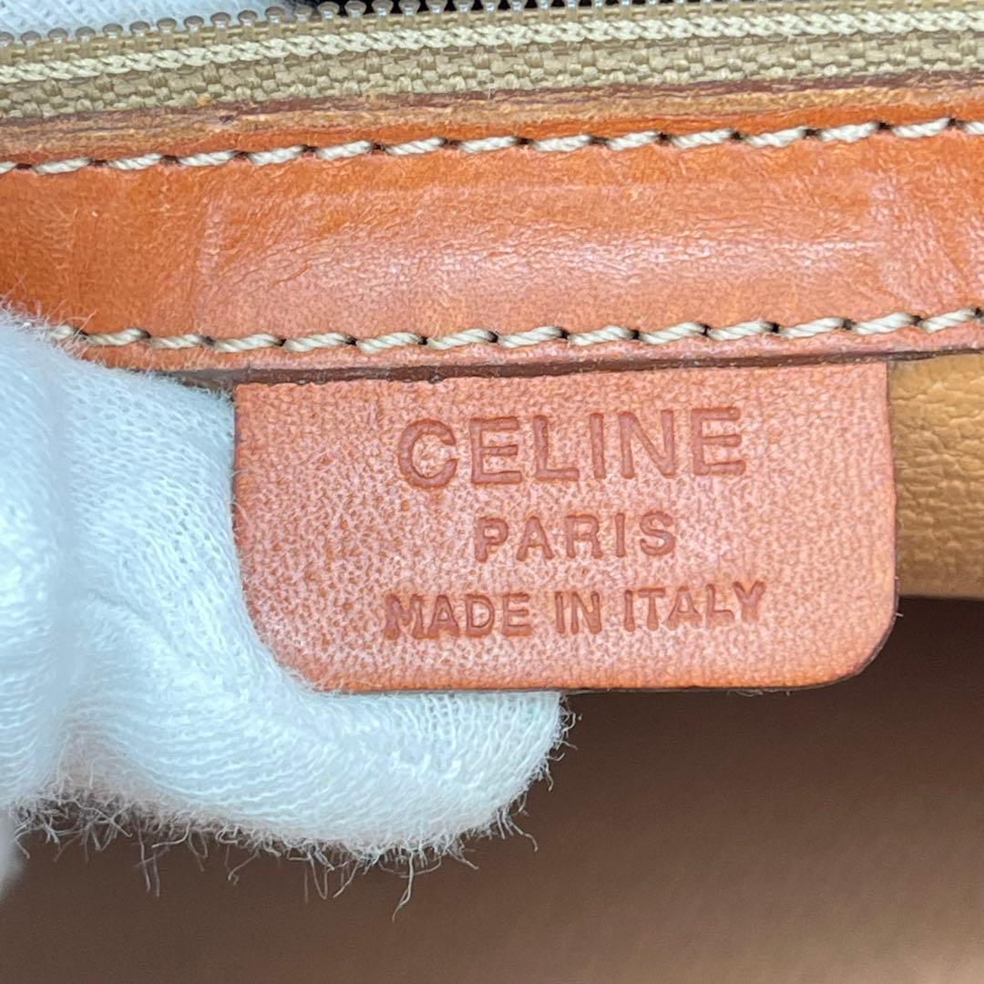 CELINE ハンドバッグ 手提げ マカダム柄 トリオンフ ロゴ入り PVC