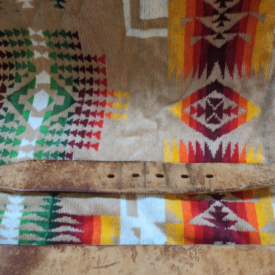 Vintage Works×BUDDY レザーベルト 34