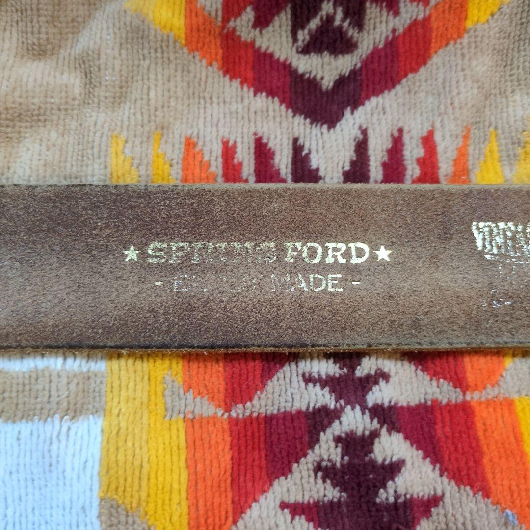 Vintage Works×BUDDY レザーベルト 34