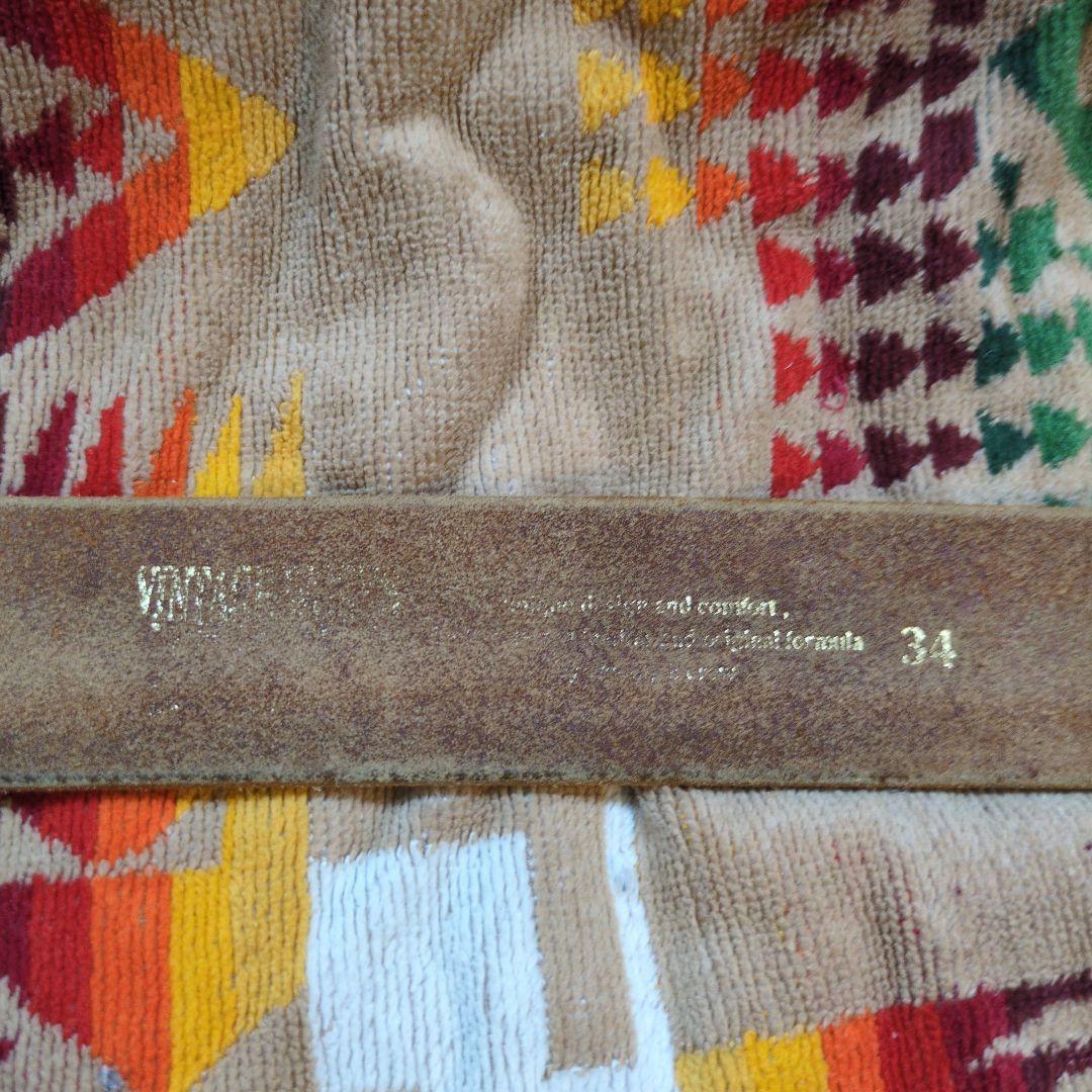 Vintage Works×BUDDY レザーベルト 34