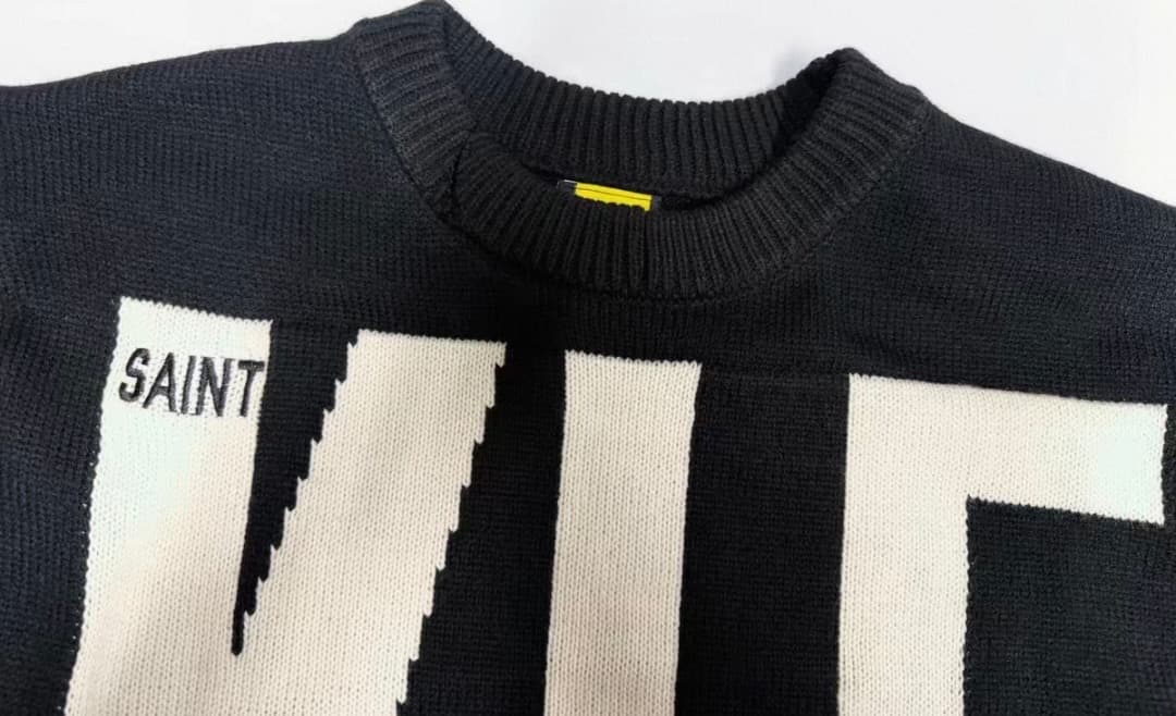 トップス Saint Mxxxxxx KLF_CREW NECK KNIT XL