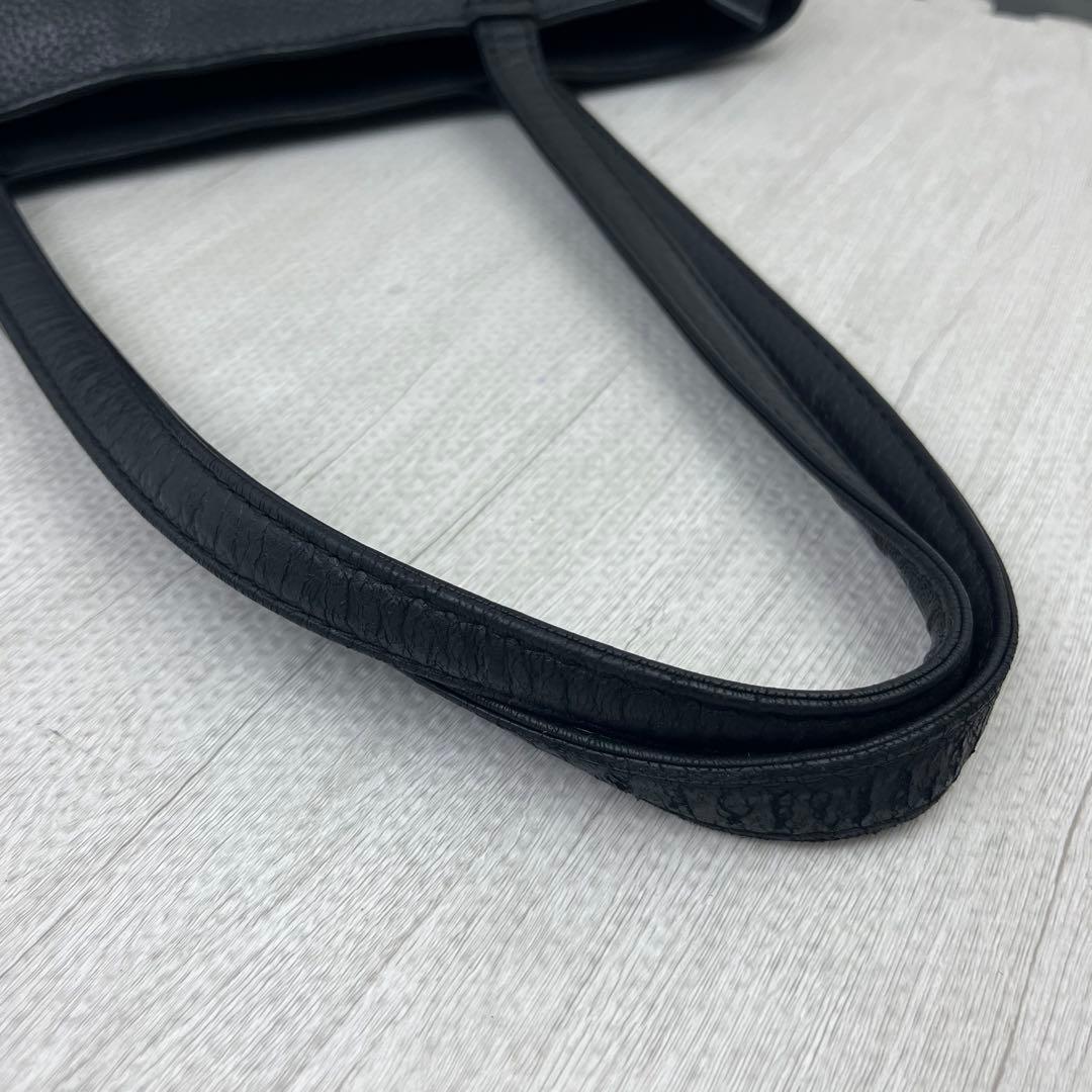 大人気✨ HushTug ハッシュタグ トートバッグ ブラック レザー ビジネス