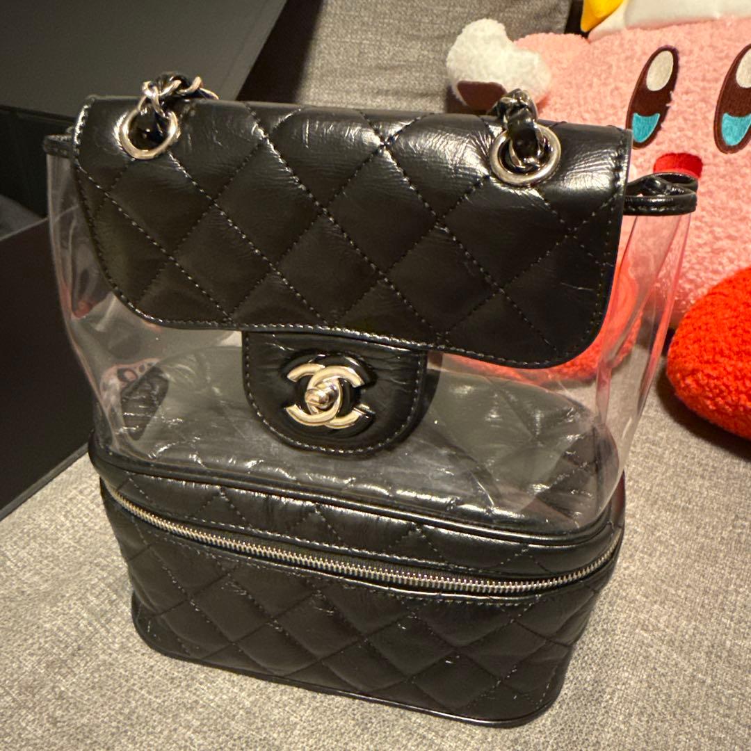 【美品】Chanel ブラック ショルダーバッグ