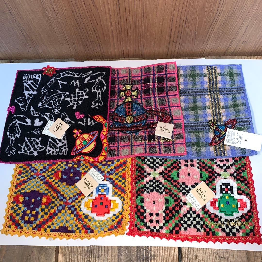 GUM！保管品！ヴィヴィアンウエストウッド タオルハンカチ5枚セット