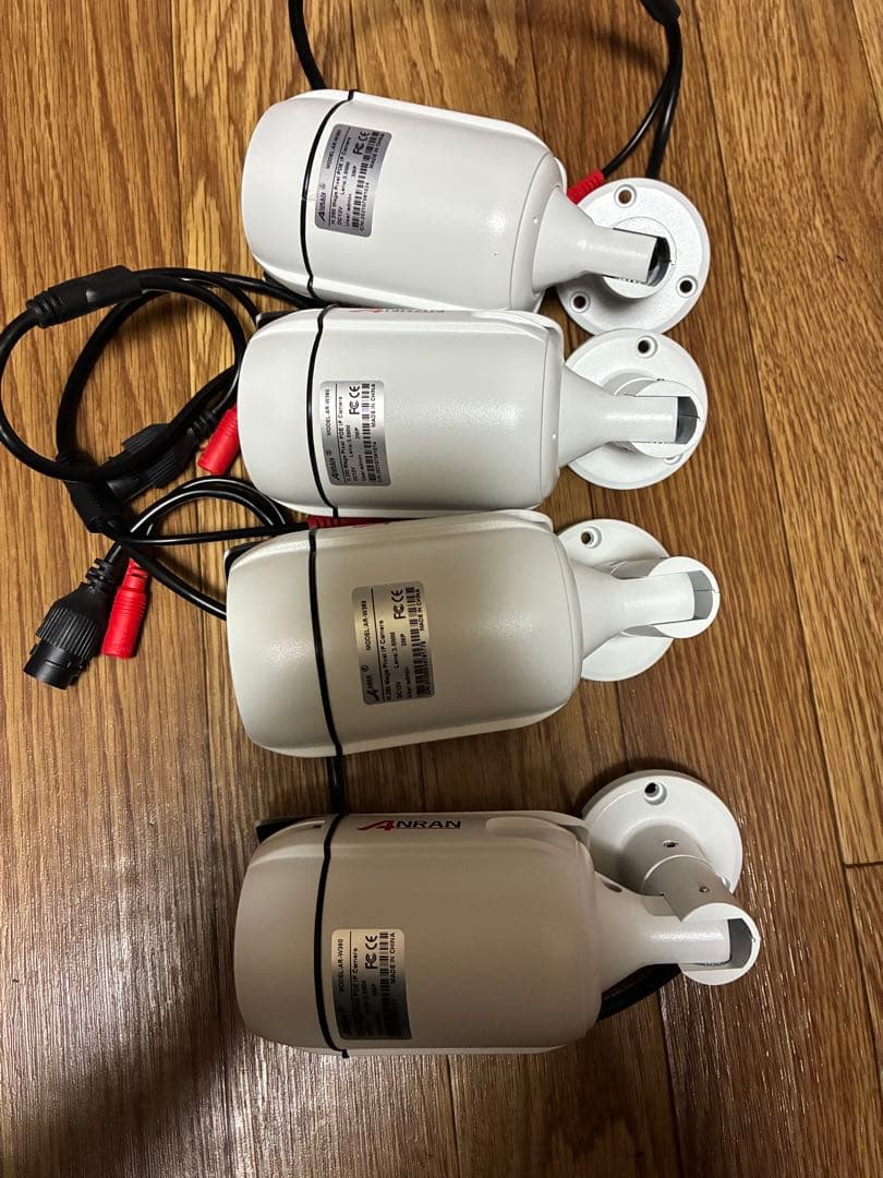 ANRAN POE型　防犯カメラ 4台セット