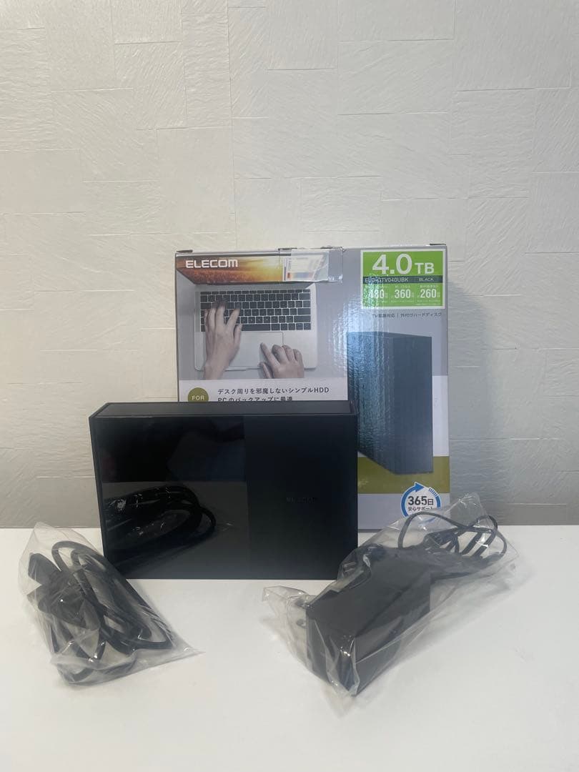 ELECOM 4TB 外付けハードディスク USB 3.0