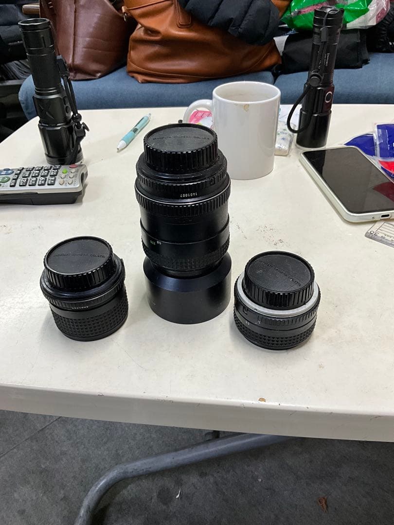Minolta カメラレンズ　3個セット