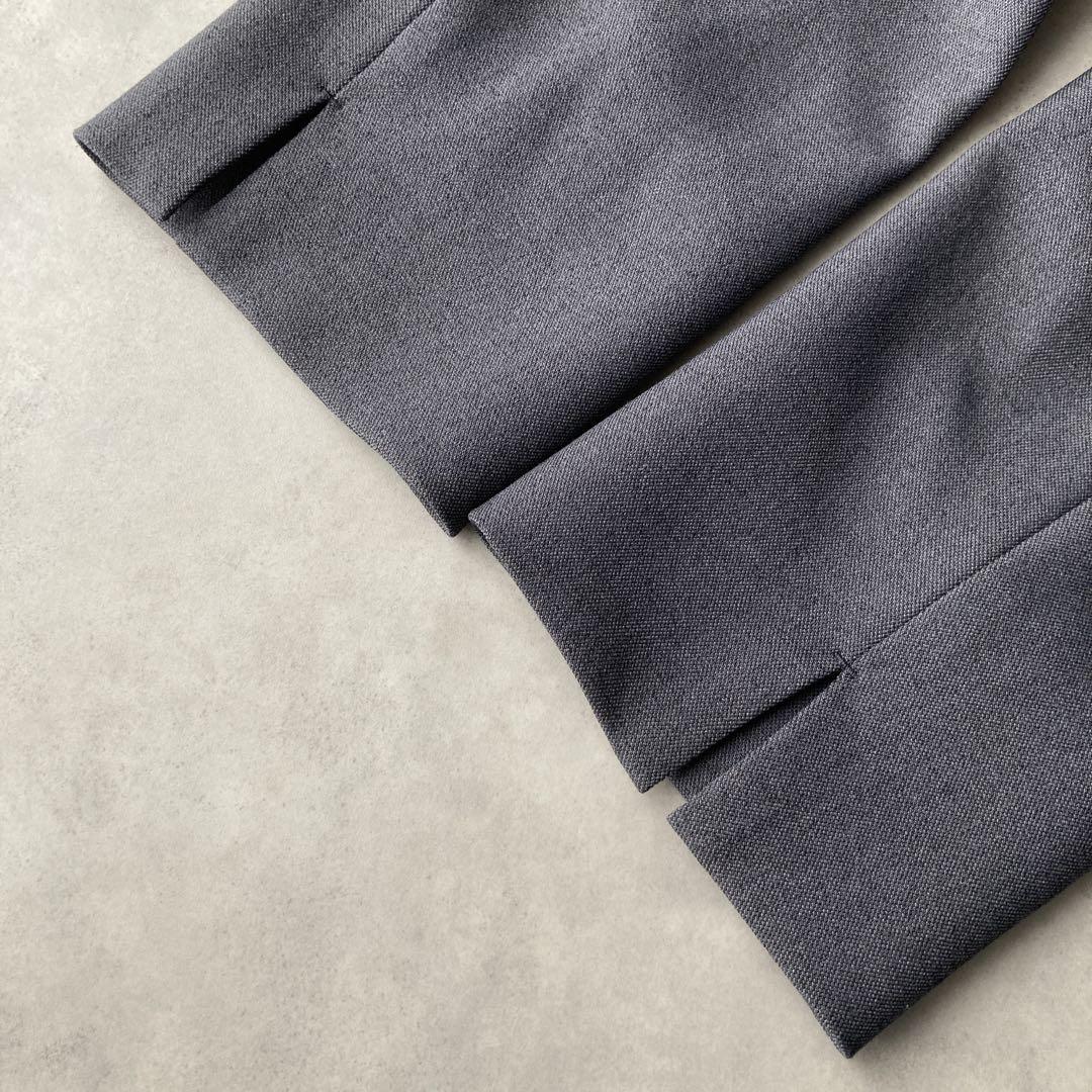 美品✨️インディヴィ パンツスーツ セットアップ ノーカラー 洗える L