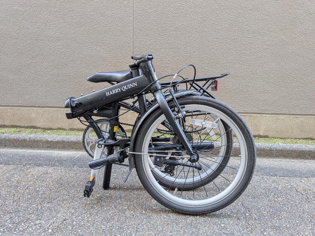 HARRY QUINN 折りたたみ自転車 ブラック　ハリークイン　ロングブライト