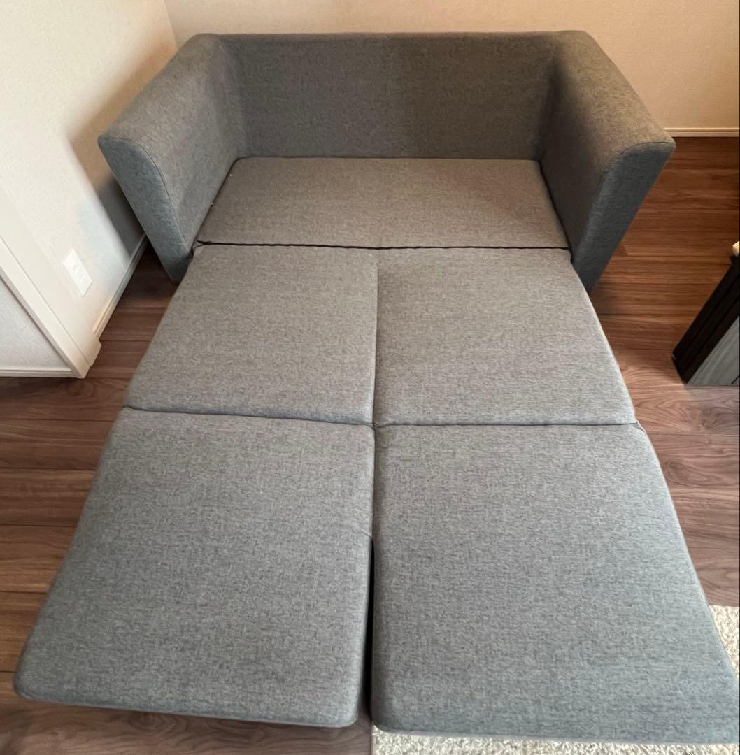 美品　ニトリ　ソファベッド (フォワード GY) 2人掛け