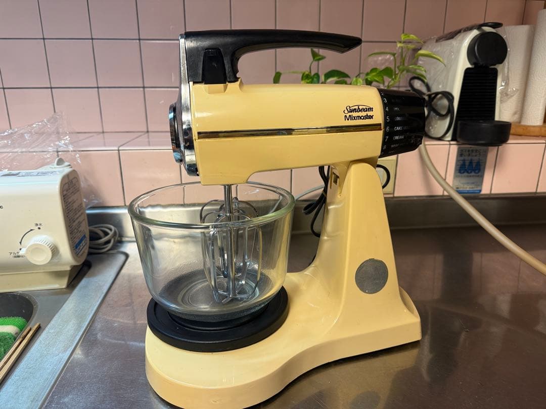 レトロ アメリカン　スタンドミキサー　ガラスボウル2個付き