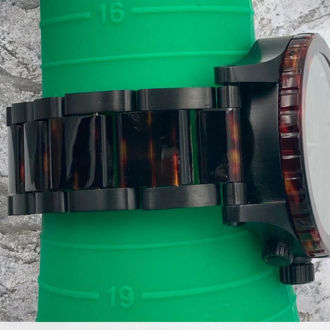 希少カラー NIXON クロノグラフ ビックフェイス べっこう 51-30