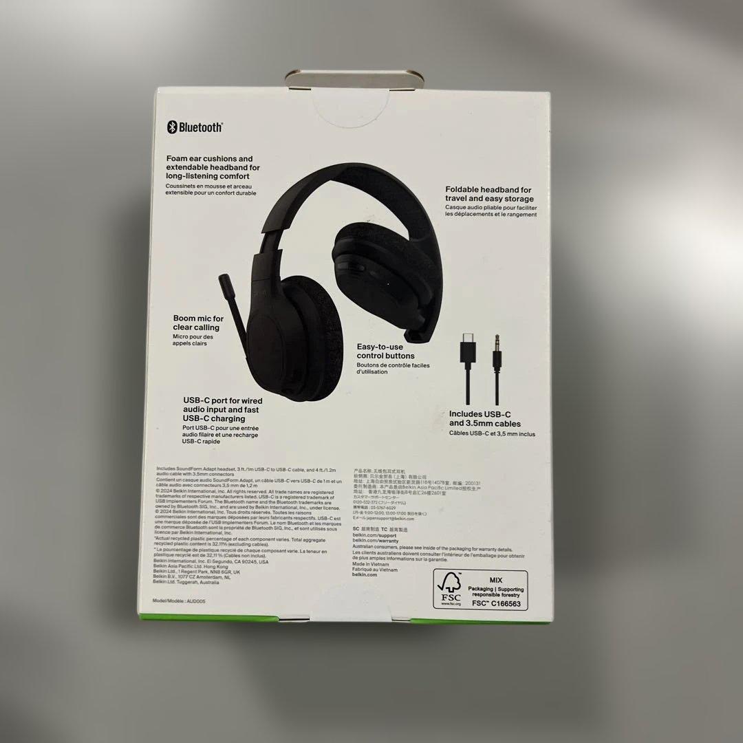 Belkin ワイヤレスヘッドセット Bluetooth