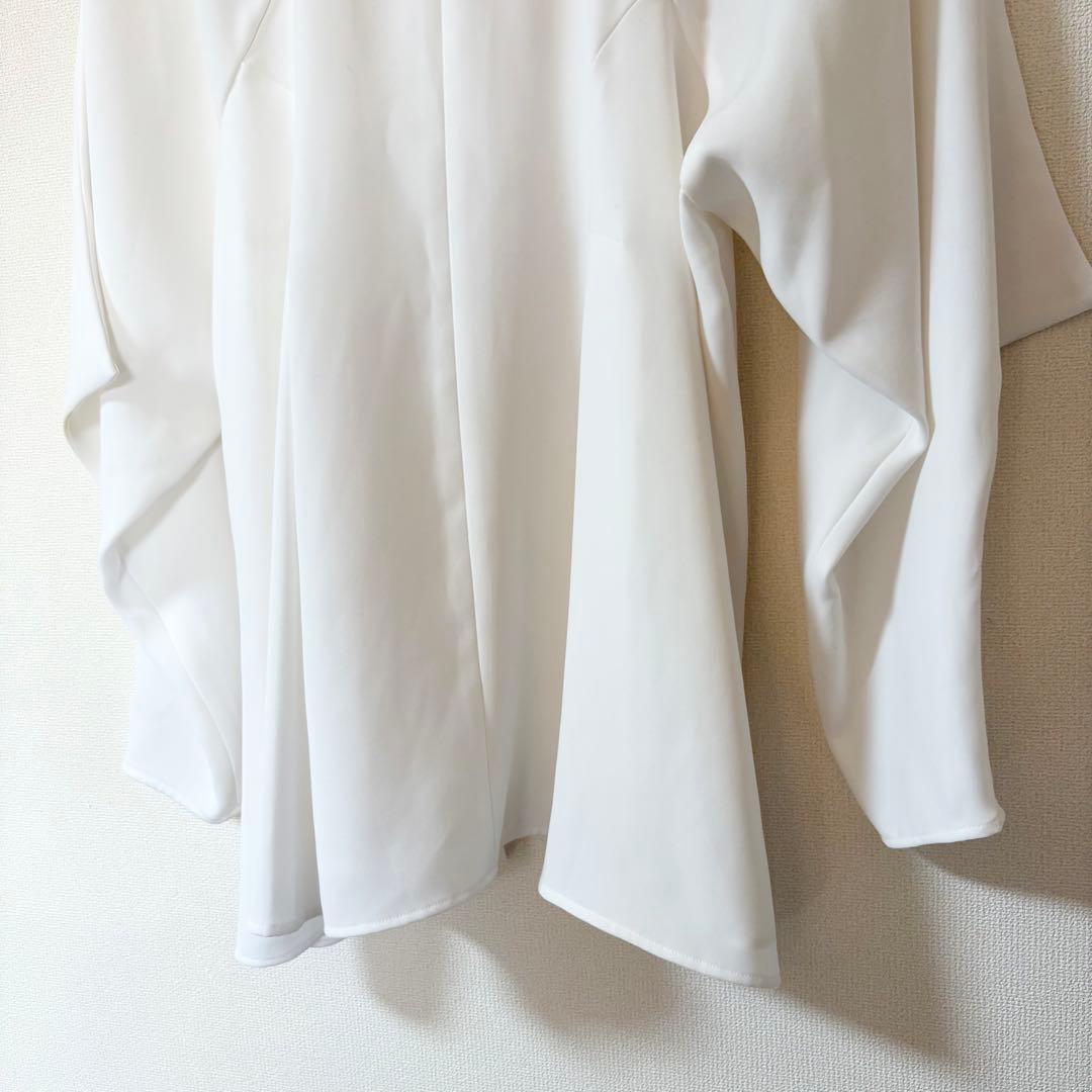 2024✨エンフォルド PEツイル ドレープ プルオーバー 長袖ブラウス 38