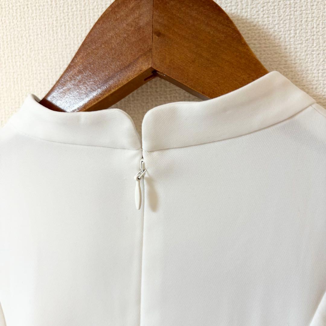 2024✨エンフォルド PEツイル ドレープ プルオーバー 長袖ブラウス 38