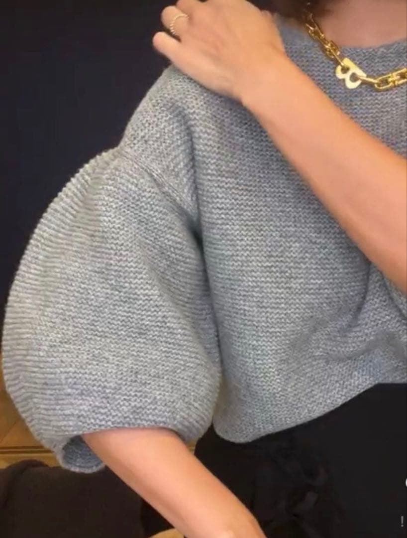 rosy monster ロージーモンスター　ポワンスリーブニット