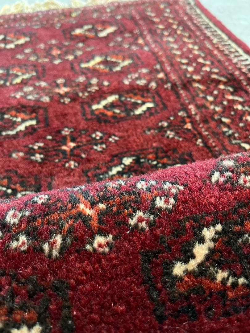 《 Vintage Rug 》トルクメンラグ　トライバル　アフガン　幾何学模様
