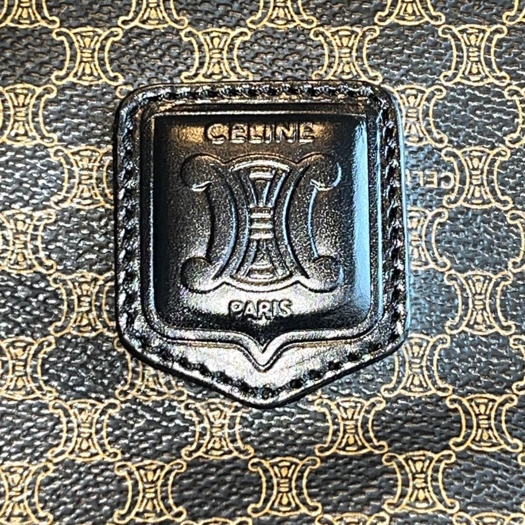 美品 CELINE セリーヌ マカダム ボストンバッグ ヴィンテージ 黒