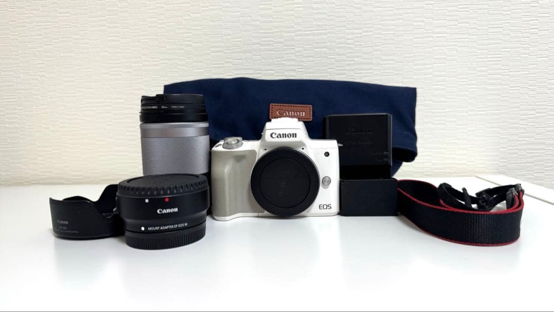 Canon EOSkissM　ズームレンズキット 18-150mm　ホワイト