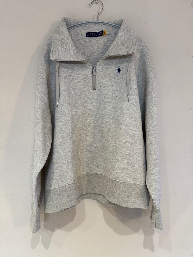 Polo Ralph Lauren グレー ハーフジップスウェット LG
