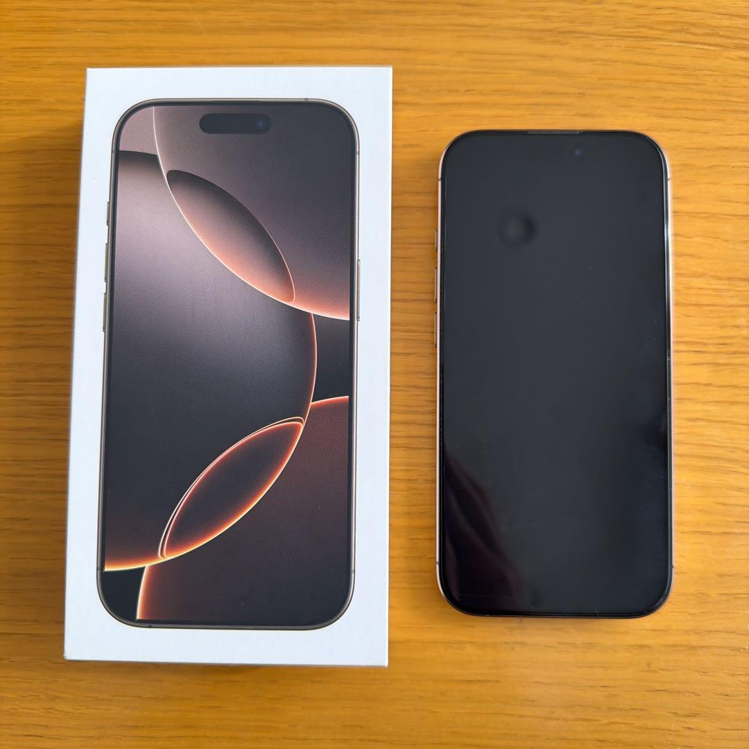 【US版・美品】iPhone16 Pro 256GB デザートチタニウム
