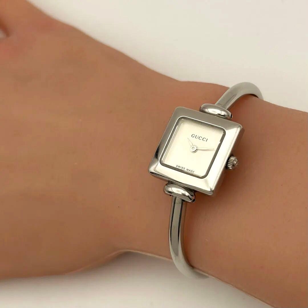 【稼働品】グッチ　クォーツ　腕時計　0228146 新品電池
