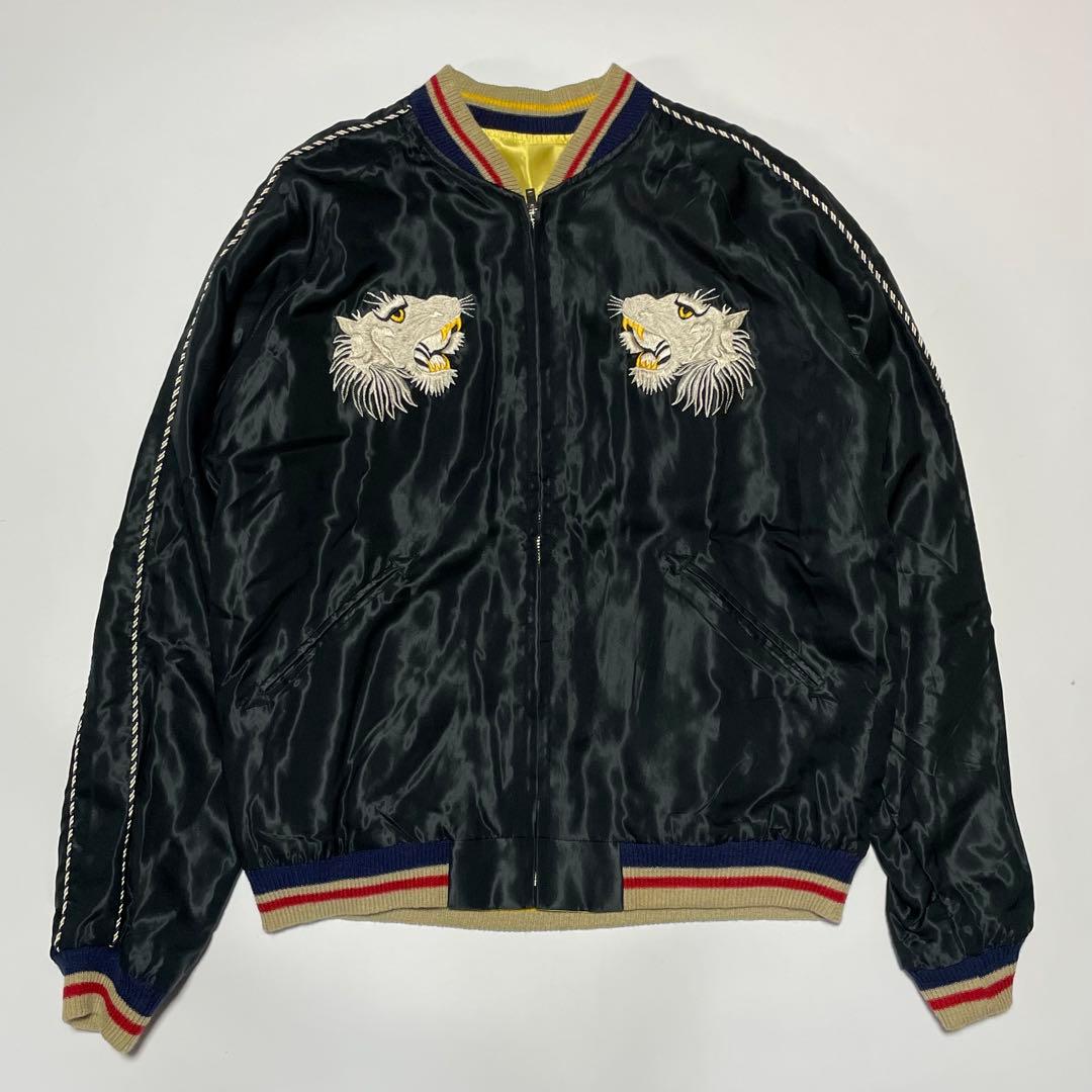 極美品/渋谷龍太着用　テーラー東洋　スカジャン　白虎　タイガー　リバーシブル　L