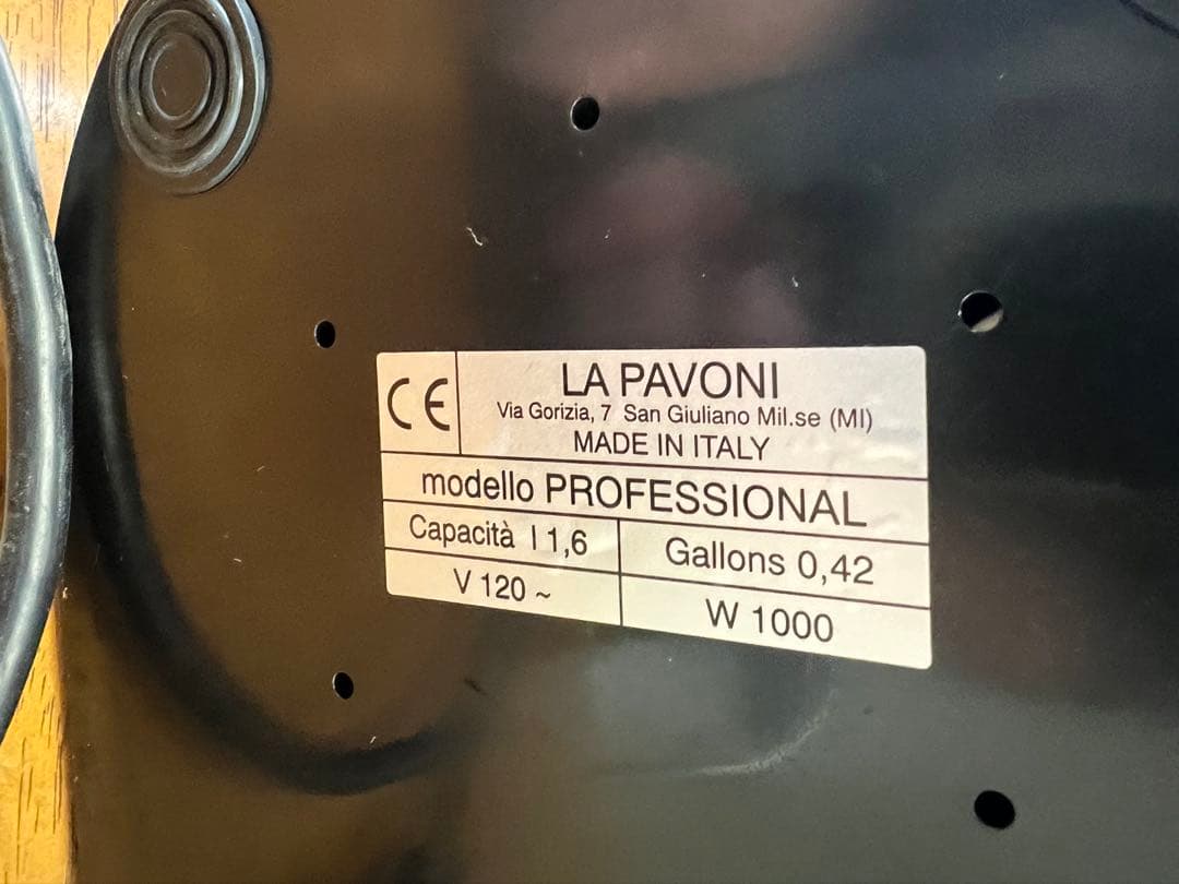 la pavoni エスプレッソマシン 美品圧力計付き