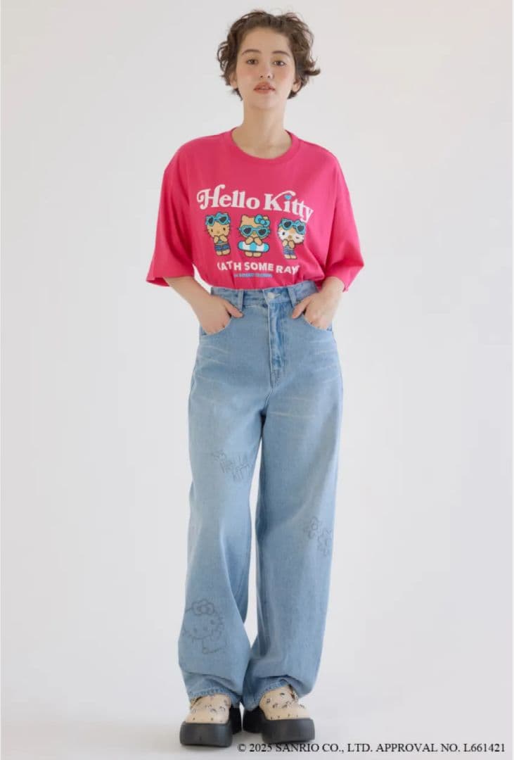 RODEO CROWNS WIDE BOWL サンリオ キティパンツ